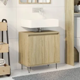 Badezimmerschrank aus Sonoma-Eichenfurnierholz 58x33x60 cm. von , Badezimmermöbel - Ref: Foro24-849674, Preis: 51,12 €, Rabat...