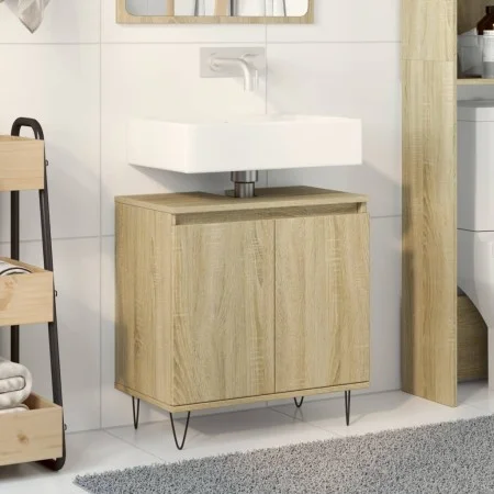 Armario de baño madera de ingeniería roble Sonoma 58x33x60 cm by , Bathroom furniture - Ref: Foro24-849674, Price: 51,11 €, D...