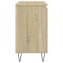 Badezimmerschrank aus Sonoma-Eichenfurnierholz 58x33x60 cm. von , Badezimmermöbel - Ref: Foro24-849674, Preis: 51,93 €, Rabat...