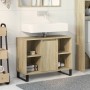 Badezimmerschrank aus Sonoma-Eichen-Ingenieurholz 80x33x60 cm. von , Badezimmermöbel - Ref: Foro24-849681, Preis: 70,72 €, Ra...