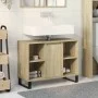 Badezimmerschrank aus Sonoma-Eichen-Ingenieurholz 80x33x60 cm. von , Badezimmermöbel - Ref: Foro24-849681, Preis: 70,72 €, Ra...