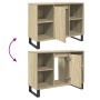 Badezimmerschrank aus Sonoma-Eichen-Ingenieurholz 80x33x60 cm. von , Badezimmermöbel - Ref: Foro24-849681, Preis: 70,72 €, Ra...