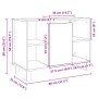 Badezimmerschrank aus Sonoma-Eichen-Ingenieurholz 80x33x60 cm. von , Badezimmermöbel - Ref: Foro24-849681, Preis: 70,72 €, Ra...
