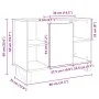 Badezimmerschrank aus Sonoma-Eichen-Ingenieurholz 80x33x60 cm. von , Badezimmermöbel - Ref: Foro24-849681, Preis: 70,72 €, Ra...
