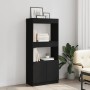 Ingenieurholz-Sideboard schwarz 63x33x140 cm von , Bücherregale und Regale - Ref: Foro24-855107, Preis: 71,50 €, Rabatt: %