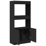 Ingenieurholz-Sideboard schwarz 63x33x140 cm von , Bücherregale und Regale - Ref: Foro24-855107, Preis: 71,50 €, Rabatt: %