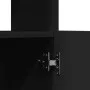 Aparador de madera de ingeniería negro 63x33x140 cm by , Bookcases and shelves - Ref: Foro24-855107, Price: 70,86 €, Discount: %