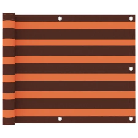 Toldo para balcón tela oxford naranja y marrón 75x400 cm de vidaXL, Sombrillas - Ref: Foro24-134925, Precio: 22,82 €, Descuen...