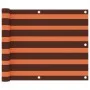 Toldo para balcón tela oxford naranja y marrón 75x400 cm de vidaXL, Sombrillas - Ref: Foro24-134925, Precio: 22,82 €, Descuen...