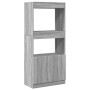 Ingenieurholz-Sideboard in Sonoma-Grau 63x33x140 cm von , Bücherregale und Regale - Ref: Foro24-855111, Preis: 71,61 €, Rabat...