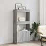 Aparador de madera de ingeniería gris Sonoma 63x33x140 cm by , Bookcases and shelves - Ref: Foro24-855111, Price: 70,64 €, Di...