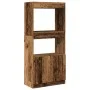 Aparadorde madera de ingeniería madera envejecida 63x33x140 cm by , Bookcases and shelves - Ref: Foro24-855113, Price: 68,06 ...