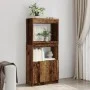 Aparadorde madera de ingeniería madera envejecida 63x33x140 cm by , Bookcases and shelves - Ref: Foro24-855113, Price: 68,06 ...