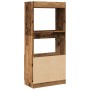 Aparadorde madera de ingeniería madera envejecida 63x33x140 cm by , Bookcases and shelves - Ref: Foro24-855113, Price: 68,87 ...