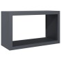 Leñero de acero gris antracita 100x40x60 cm by , Firewood bags and holders - Ref: Foro24-850984, Price: 98,34 €, Discount: %