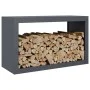 Holzregal aus anthrazitgrauem Stahl 100x40x60 cm von , Brennholztaschen und -halter - Ref: Foro24-850984, Preis: 95,63 €, Rab...