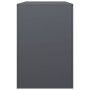 Leñero de acero gris antracita 100x40x60 cm by , Firewood bags and holders - Ref: Foro24-850984, Price: 98,34 €, Discount: %