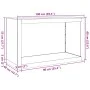 Holzregal aus anthrazitgrauem Stahl 100x40x60 cm von , Brennholztaschen und -halter - Ref: Foro24-850984, Preis: 95,63 €, Rab...