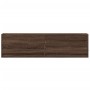 Mueble de TV de pared con luces LED marrón roble 140x31x38 cm by , TV Furniture - Ref: Foro24-852375, Price: 104,62 €, Discou...