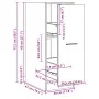 Veraltetes Ingenieurholz-Arzneischrank 30x41x77,5 cm von , Schließfächer und Lagerschränke - Ref: Foro24-855158, Preis: 73,54...