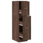 Armario botiquín madera ingeniería marrón roble 30x41x118 cm by , Lockers and storage cabinets - Ref: Foro24-855166, Price: 8...