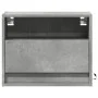 Mesita de noche de pared con luces LED gris hormigón by , Nightstands - Ref: Foro24-852067, Price: 32,88 €, Discount: %