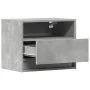 Mesita de noche de pared con luces LED gris hormigón by , Nightstands - Ref: Foro24-852067, Price: 32,88 €, Discount: %