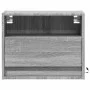Wand-Nachttisch mit LED-Lichtern in Grau Sonoma von , Nachttische - Ref: Foro24-852071, Preis: 33,65 €, Rabatt: %