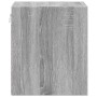 Mesita de noche de pared con luces LED gris Sonoma by , Nightstands - Ref: Foro24-852071, Price: 33,95 €, Discount: %