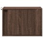 Mesita de noche de pared con luces LED roble marrón by , Nightstands - Ref: Foro24-852101, Price: 36,95 €, Discount: %