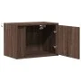 Wand-Nachttisch mit LED-Lichtern in brauner Eiche von , Nachttische - Ref: Foro24-852101, Preis: 36,51 €, Rabatt: %
