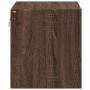 Mesita de noche de pared con luces LED roble marrón by , Nightstands - Ref: Foro24-852101, Price: 36,95 €, Discount: %
