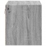 Wand-Nachttisch mit LED-Lichtern in Grau Sonoma von , Nachttische - Ref: Foro24-852099, Preis: 38,01 €, Rabatt: %