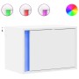 Mesitas de noche de pared con luces LED 2 unidades blanco by , Nightstands - Ref: Foro24-852090, Price: 63,39 €, Discount: %
