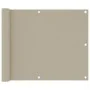 Balcony awning beige oxford fabric 75x500 cm by vidaXL, Umbrellas - Ref: Foro24-134938, Price: 24,22 €, Discount: %