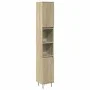 Set de muebles de baño 3 pzas madera contrachapada roble Sonoma by , Bathroom furniture - Ref: Foro24-3307680, Price: 181,40 ...