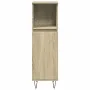 Set de muebles de baño 3 pzas madera contrachapada roble Sonoma by , Bathroom furniture - Ref: Foro24-3307680, Price: 181,40 ...