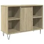 Set de muebles de baño 3 pzas madera contrachapada roble Sonoma by , Bathroom furniture - Ref: Foro24-3307680, Price: 181,40 ...