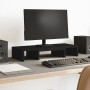 Soporte de pantalla ajustable madera negro 60x24x10,5 cm von , Computersockel und -erhöhungen - Ref: Foro24-854626, Preis: 21...