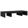 Soporte de pantalla ajustable madera negro 60x24x10,5 cm by , Computer bases and risers - Ref: Foro24-854626, Price: 21,11 €,...