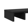 Soporte de pantalla ajustable madera negro 60x24x10,5 cm by , Computer bases and risers - Ref: Foro24-854626, Price: 21,11 €,...