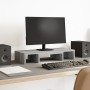 Soporte de pantalla ajustable madera gris Sonoma 60x24x10,5 cm by , Computer bases and risers - Ref: Foro24-854630, Price: 22...