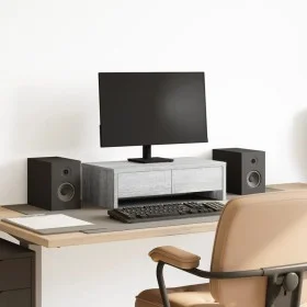 Soporte de monitor con cajones madera gris Sonoma 50x27x15 cm von , Computersockel und -erhöhungen - Ref: Foro24-854666, Prei...