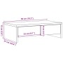 Soporte de monitor con cajones madera gris Sonoma 50x27x15 cm von , Computersockel und -erhöhungen - Ref: Foro24-854666, Prei...