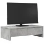 Soporte de monitor cajones madera gris hormigón 50x27x15 cm by , Computer bases and risers - Ref: Foro24-854664, Price: 29,21...