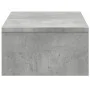Soporte de monitor cajones madera gris hormigón 50x27x15 cm by , Computer bases and risers - Ref: Foro24-854664, Price: 29,21...