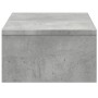 Soporte de monitor cajones madera gris hormigón 50x27x15 cm by , Computer bases and risers - Ref: Foro24-854664, Price: 26,43...