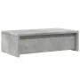 Soporte de monitor cajones madera gris hormigón 50x27x15 cm by , Computer bases and risers - Ref: Foro24-854664, Price: 29,21...
