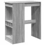 Mesa alta con estantes madera gris Sonoma 90x47,5x103,5 cm by , Kitchen and dining tables - Ref: Foro24-854342, Price: 78,26 ...