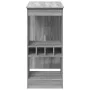 Mesa alta con estantes madera gris Sonoma 90x47,5x103,5 cm by , Kitchen and dining tables - Ref: Foro24-854342, Price: 78,26 ...